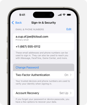 Apple ID - Sign in and Security